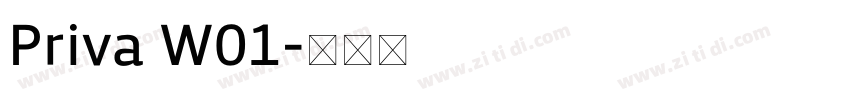 Priva W01字体转换
